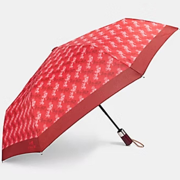 Coach Full Size Umbrella With Horse And Carriage Print - Picture 1 of 6